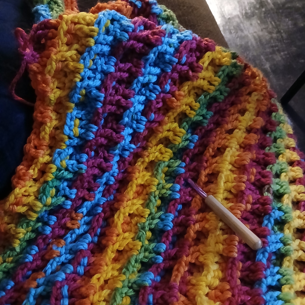 Colorful Crochet Blanket
